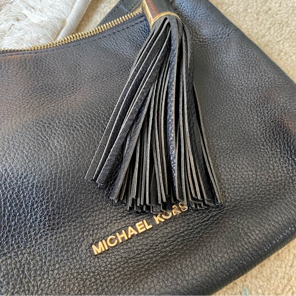 Michael Kors Black Crossbody Bag with Gold Accents - Picture 3 of 8